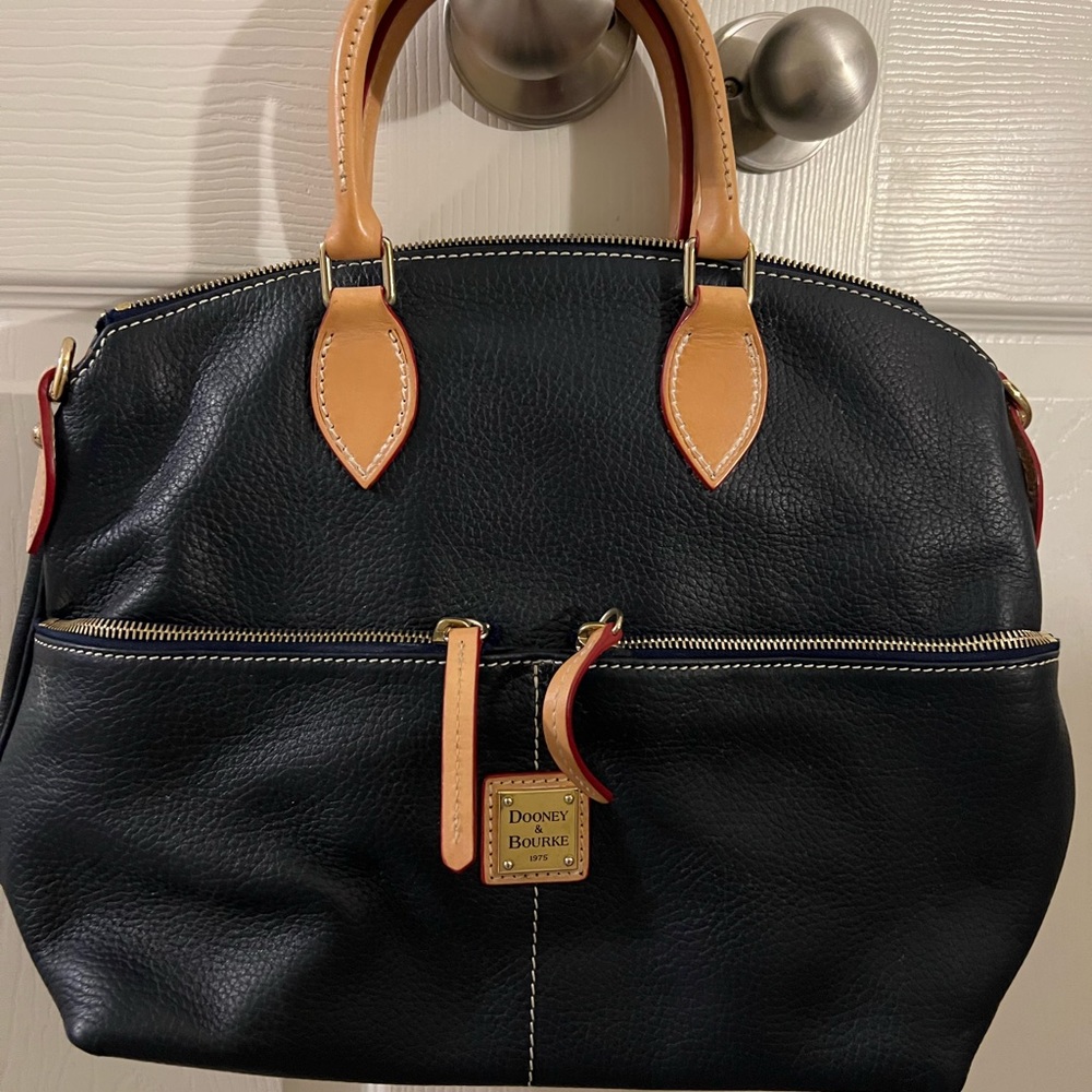 Dooney & Burke blue leather used purse